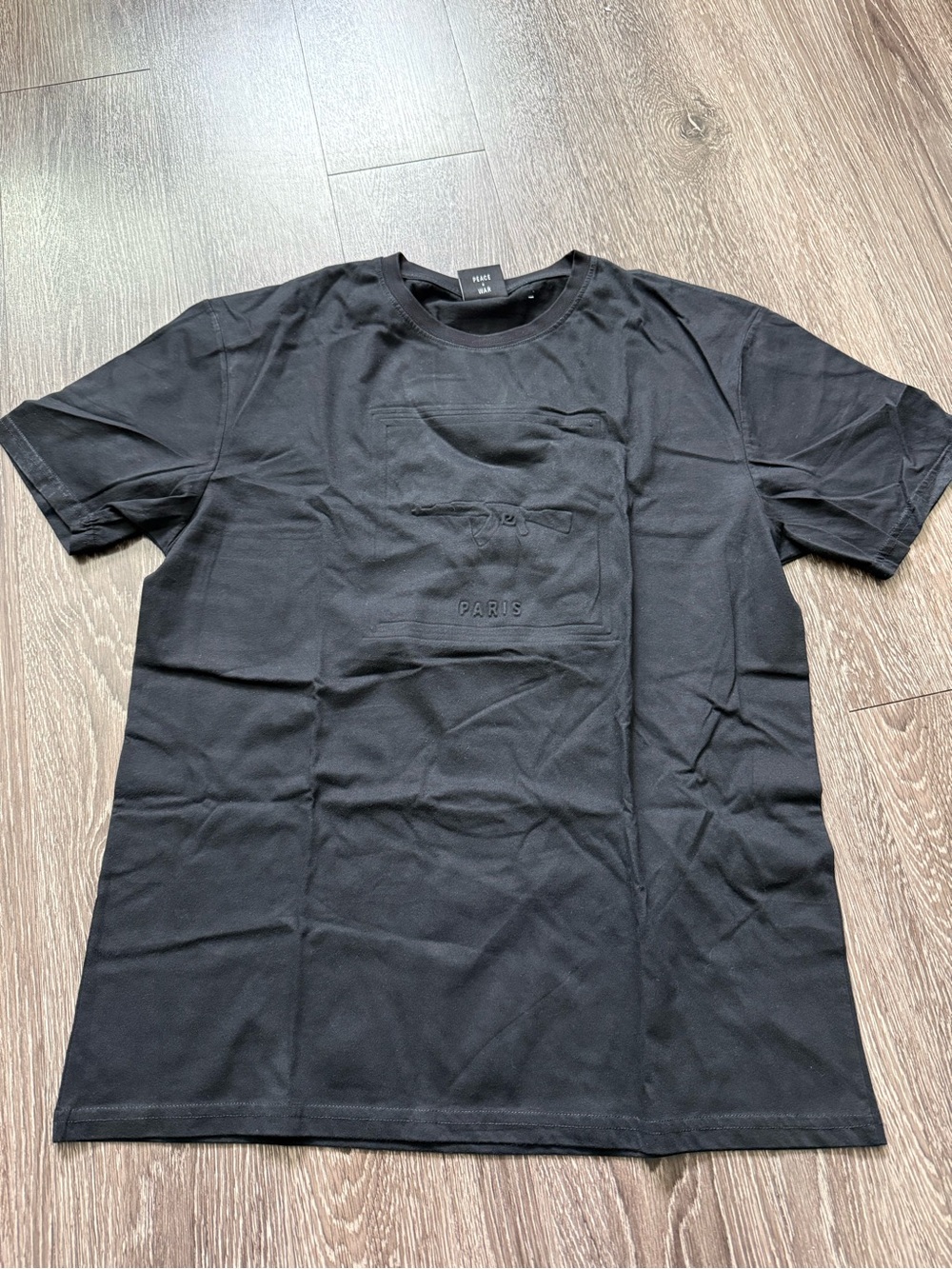 True Religion Black Embossed Logo Tee